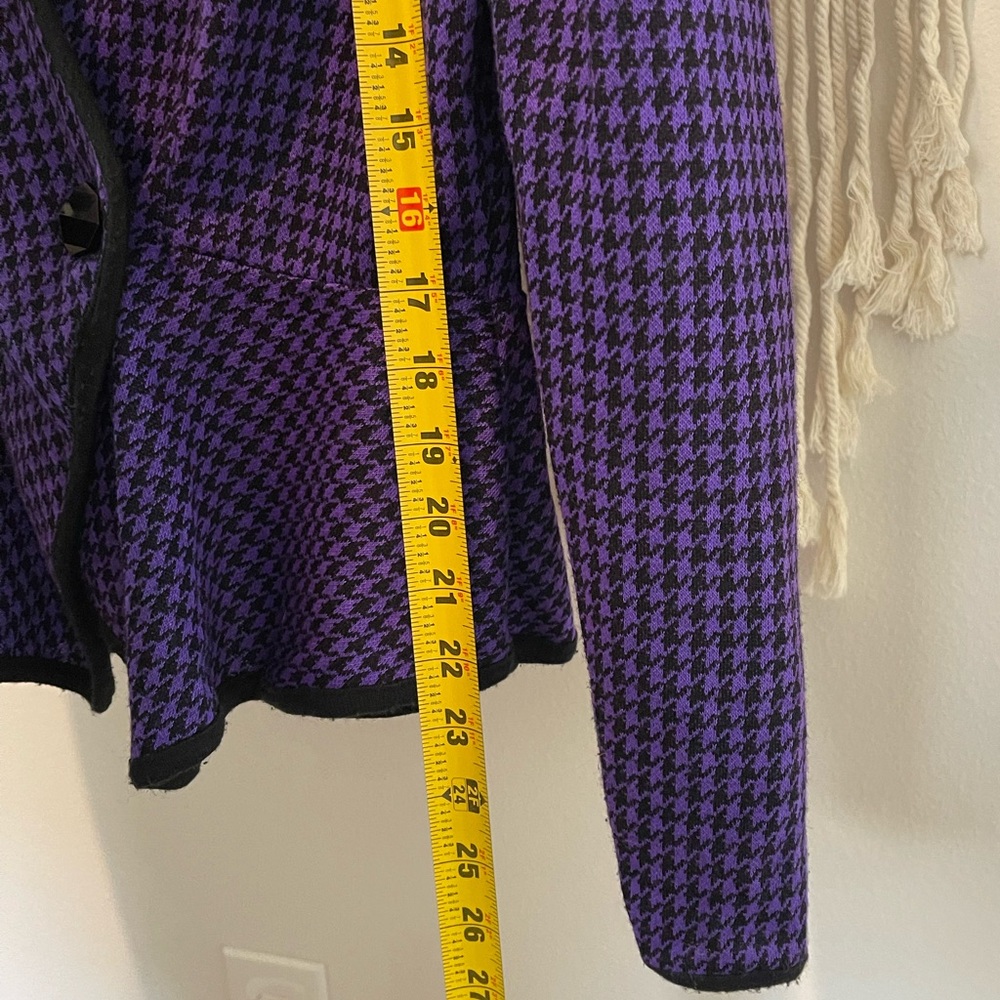 Vintage Bernie Blue II Peplum Jacket Size M - Picture 7 of 8